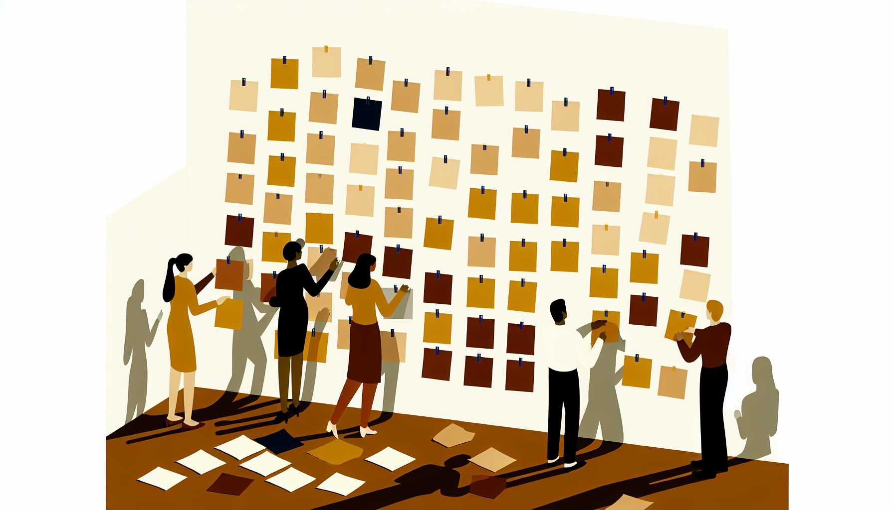 Affinity Map — clustering insights and sticky notes into themes