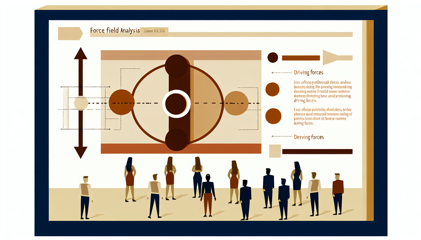 Force Field Analysis — weighing driving and restraining forces for change