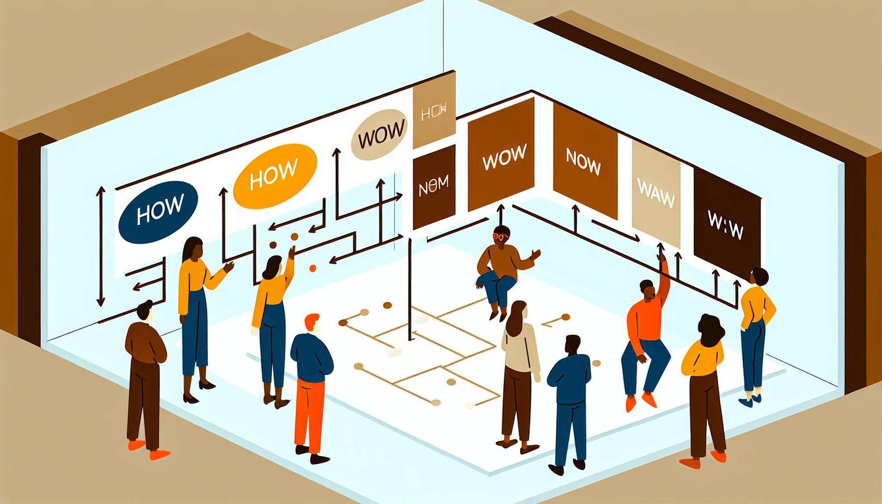 How Now Wow Matrix — sorting ideas by originality and feasibility