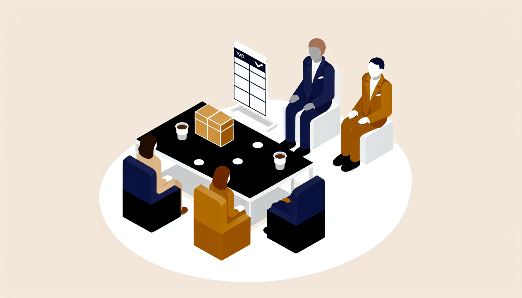 Lean Coffee meeting — democratic agenda-setting with dot voting