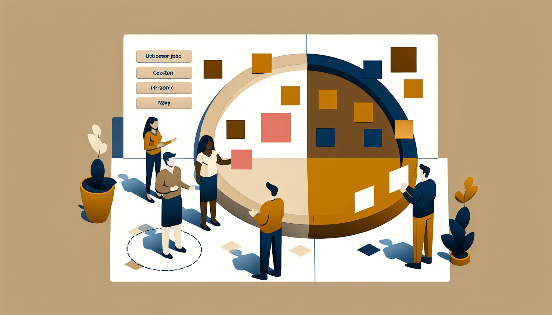 Value Proposition Canvas — matching customer jobs and pains to product value